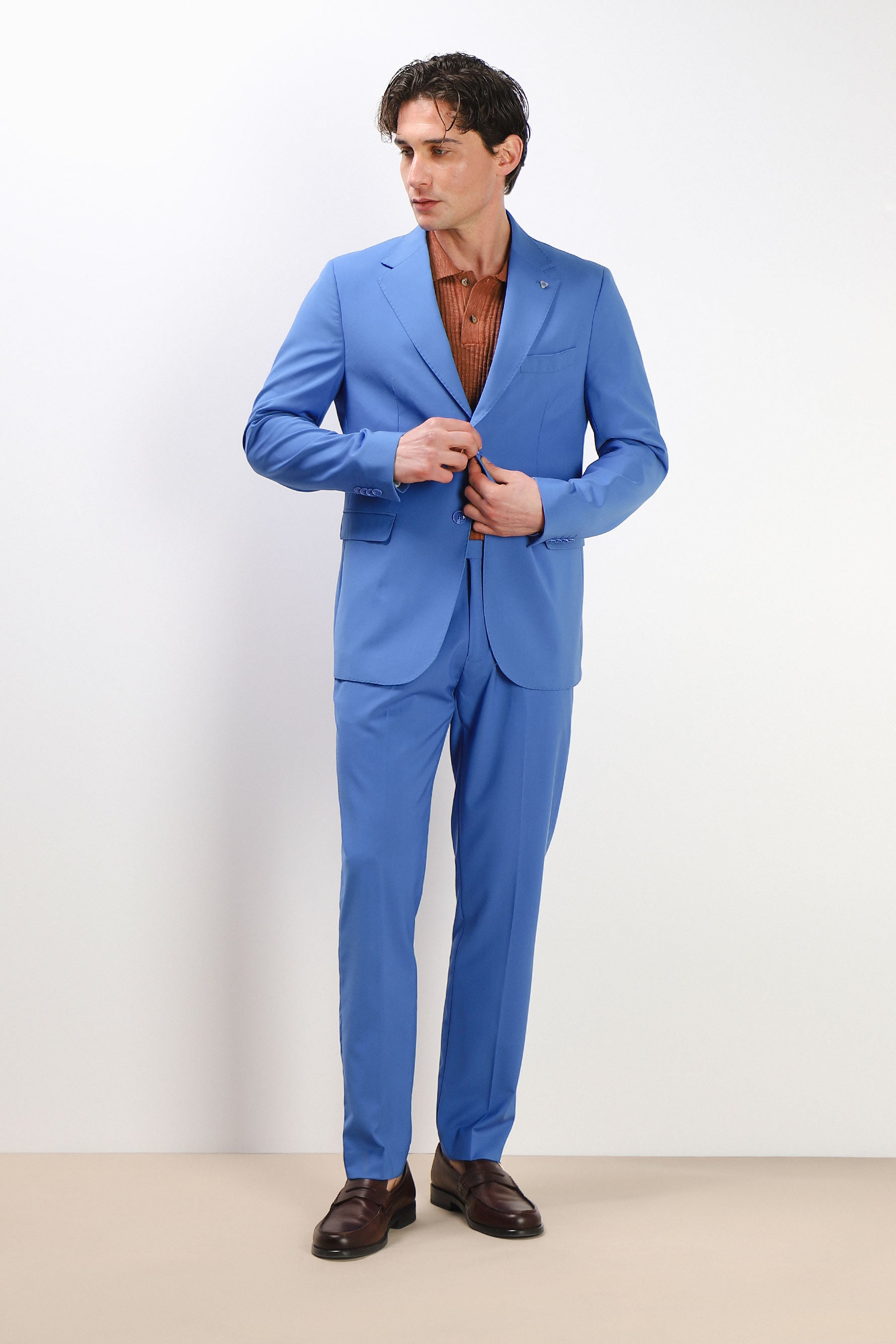 PANTALONE DA ABITO SENZA RISVOLTO BLUETTE