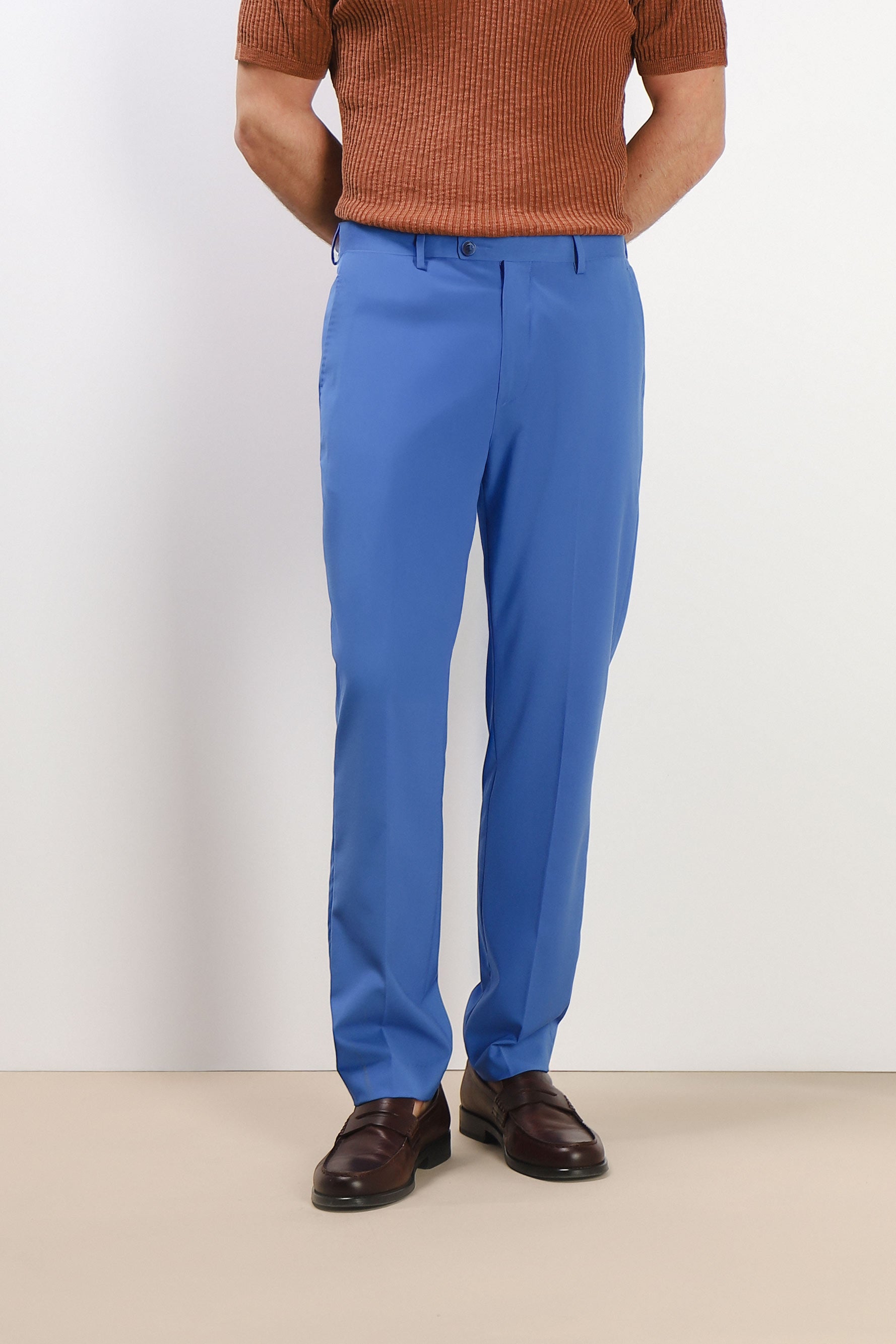 PANTALONE DA ABITO SENZA RISVOLTO BLUETTE