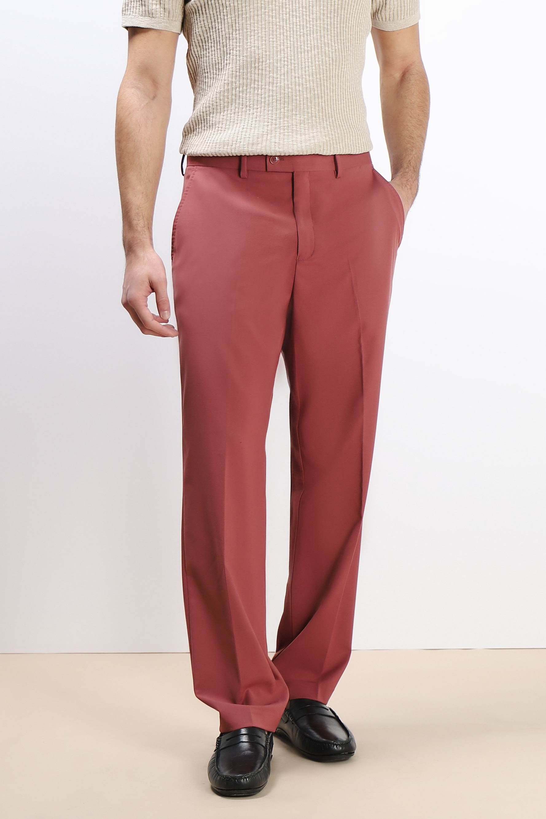 PANTALONE DA ABITO OVER FIT CIPOLLA