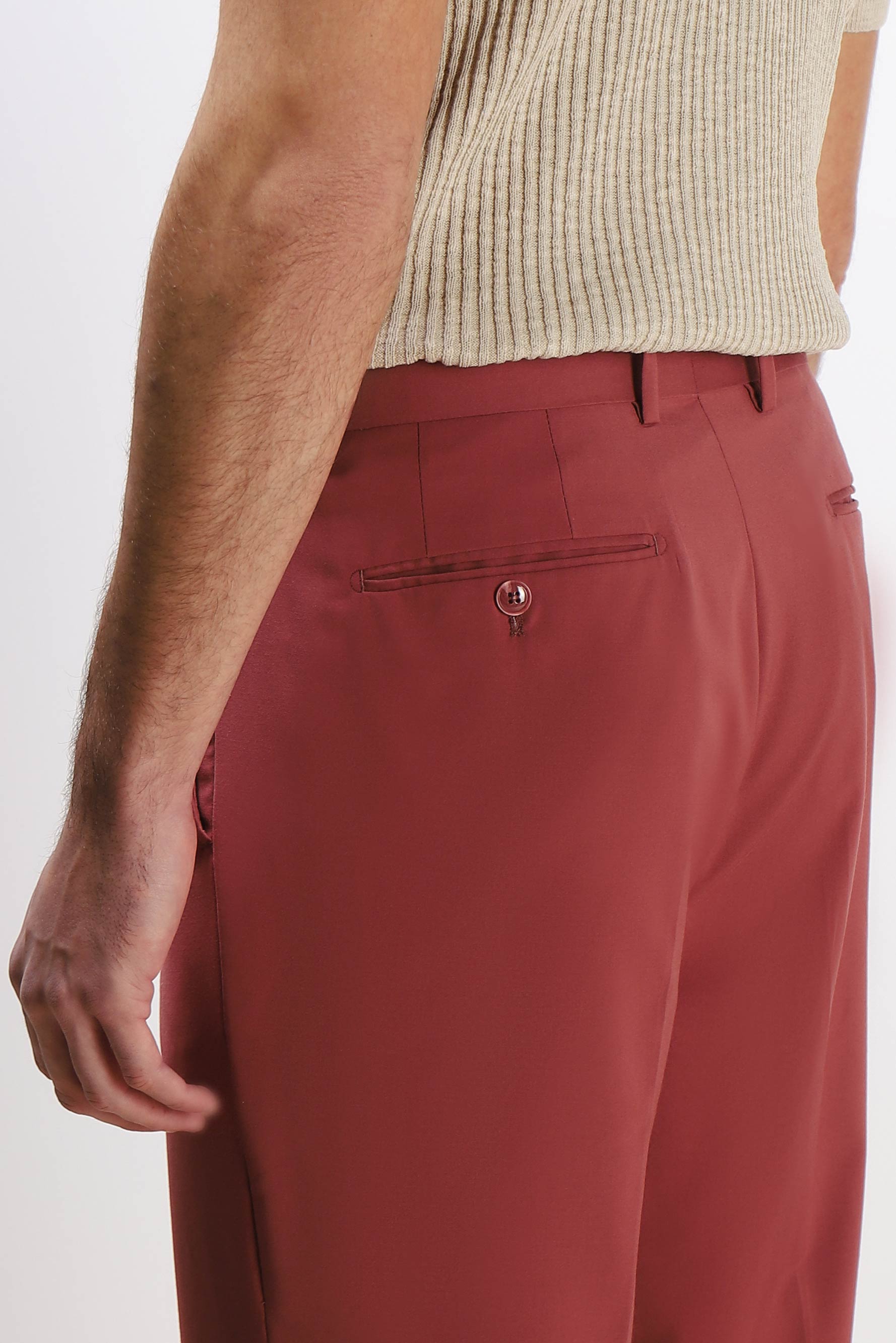 PANTALONE DA ABITO OVER FIT CIPOLLA