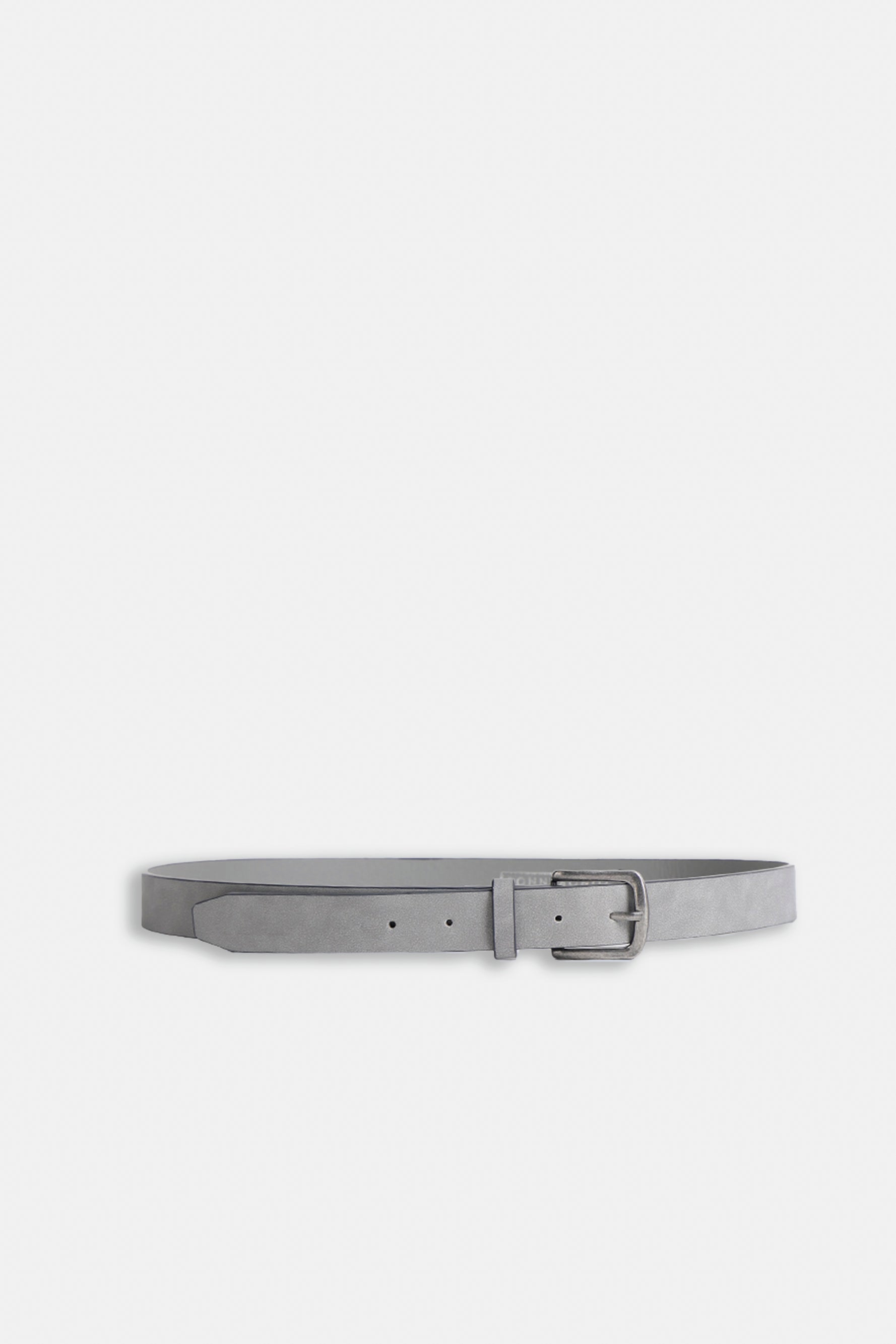 CINTURA BASIC EFFETTO PELLE GRIGIO