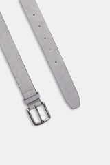 CINTURA BASIC EFFETTO PELLE GRIGIO