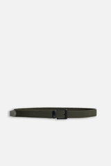 CINTURA IN CORDA ELASTICA VERDE MILITARE