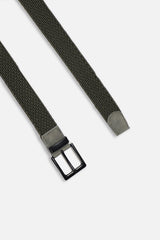 CINTURA IN CORDA ELASTICA VERDE MILITARE