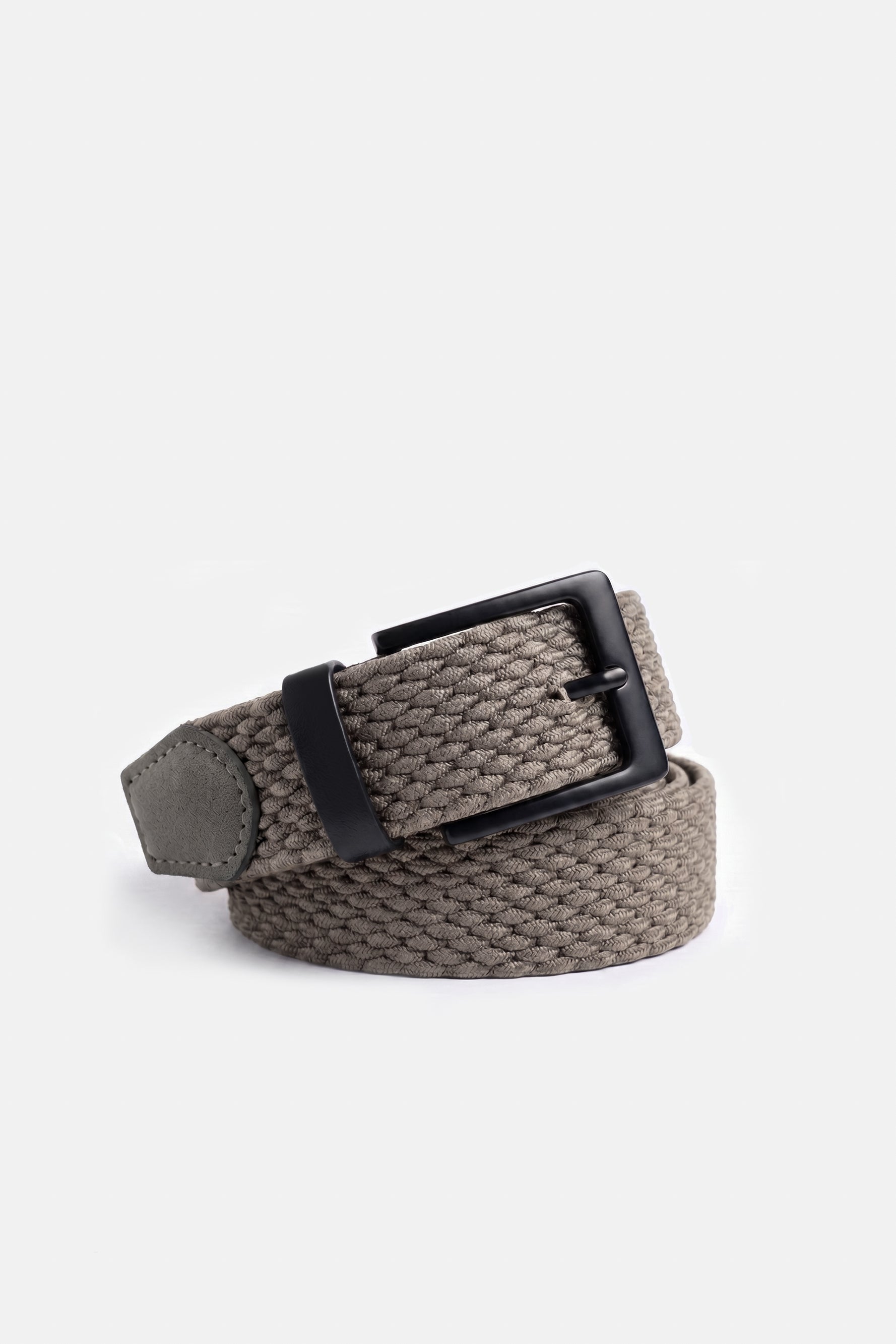 CINTURA IN CORDA ELASTICA TORTORA