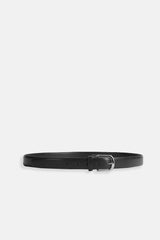 CINTURA CLASSIC EFFETTO PELLE NERO