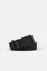 CINTURA CON FUSTO EFFETTO NABUK NERO