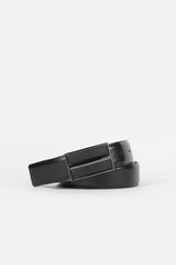 CINTURA CON PLACCA DOUBLE FACE NERO
