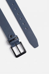CINTURA STAMPA SAFFIANO BLEU