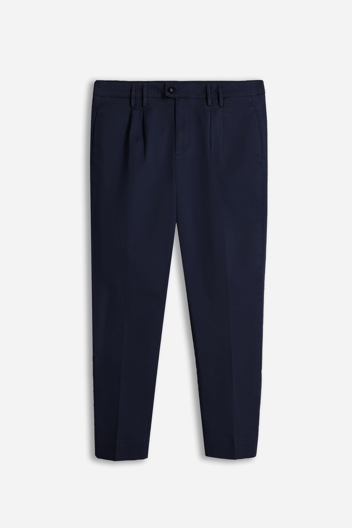 PANTALONI CHINOS DOPPIA PENCES BLEU