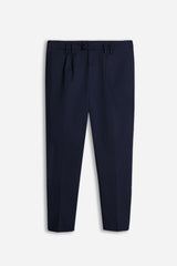 PANTALONI CHINOS DOPPIA PENCES BLEU