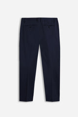 PANTALONI CHINOS DOPPIA PENCES BLEU