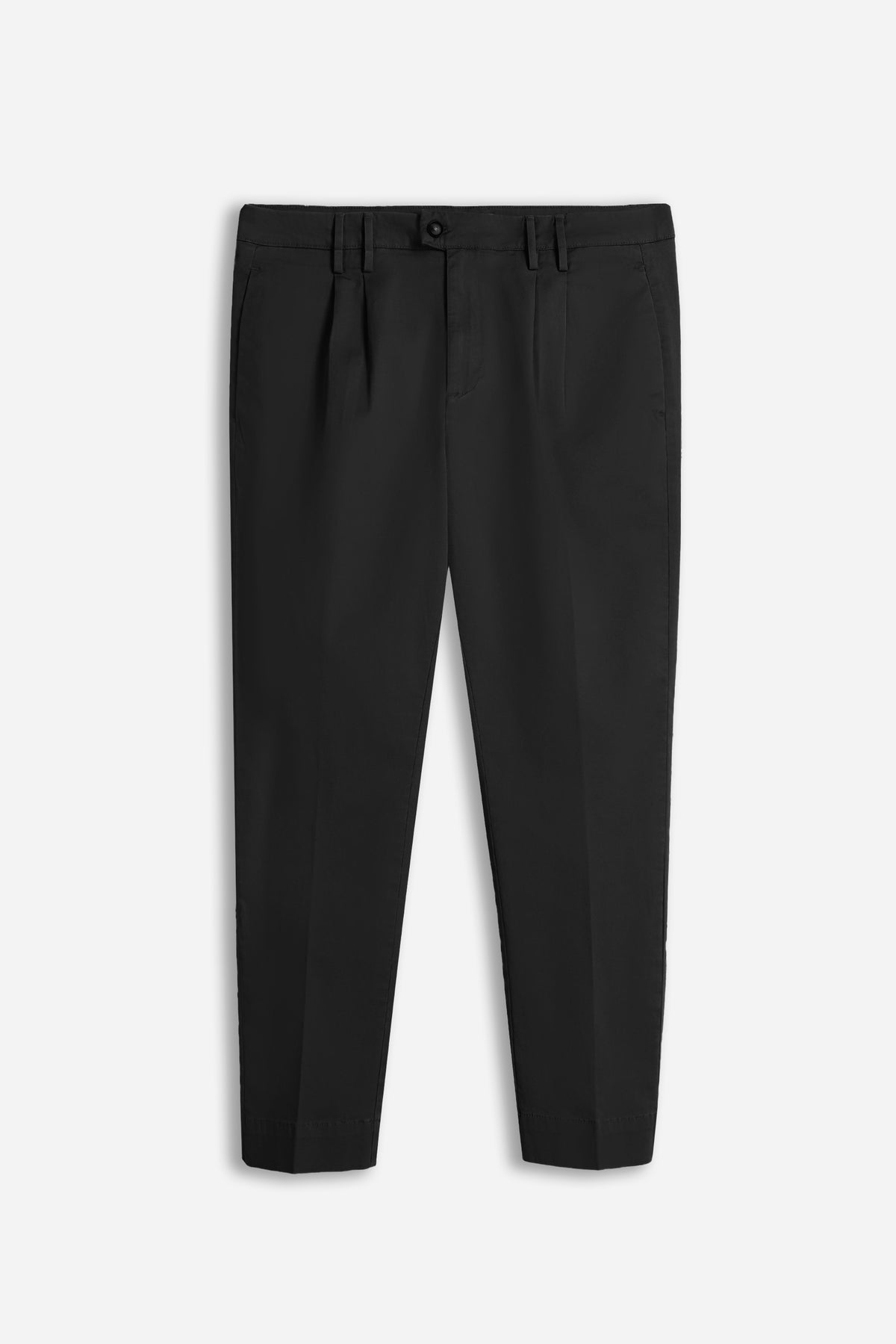PANTALONI CHINOS DOPPIA PENCES NERO