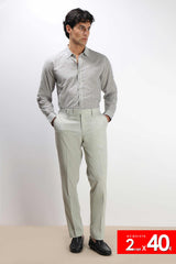 CAMICIA COTONE SLUB BEIGE