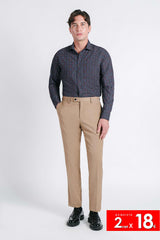 CAMICIA FANTASIA STRETCH NERO