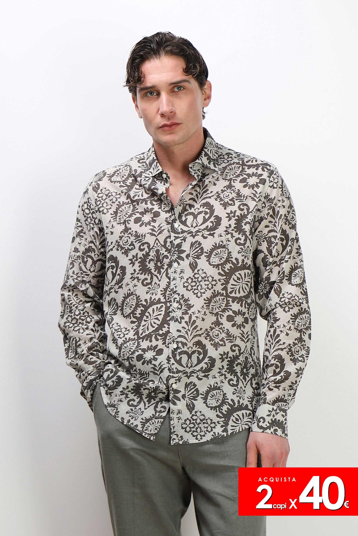 CAMICIA FANTASIA COLLO ITALIANO TORTORA