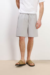 BERMUDA JOGGER CON COULISSE GRIGIO GHIACCIO