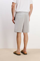 BERMUDA JOGGER CON COULISSE GRIGIO GHIACCIO