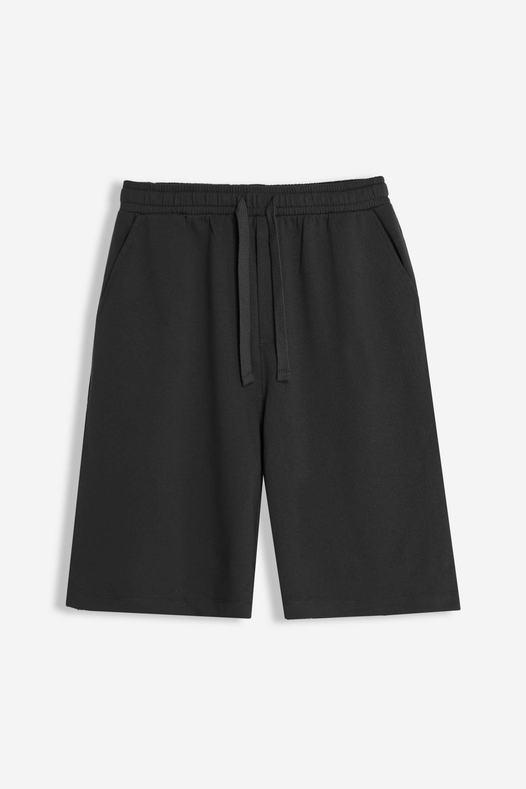 BERMUDA IN FELPA CON COULISSE NERO