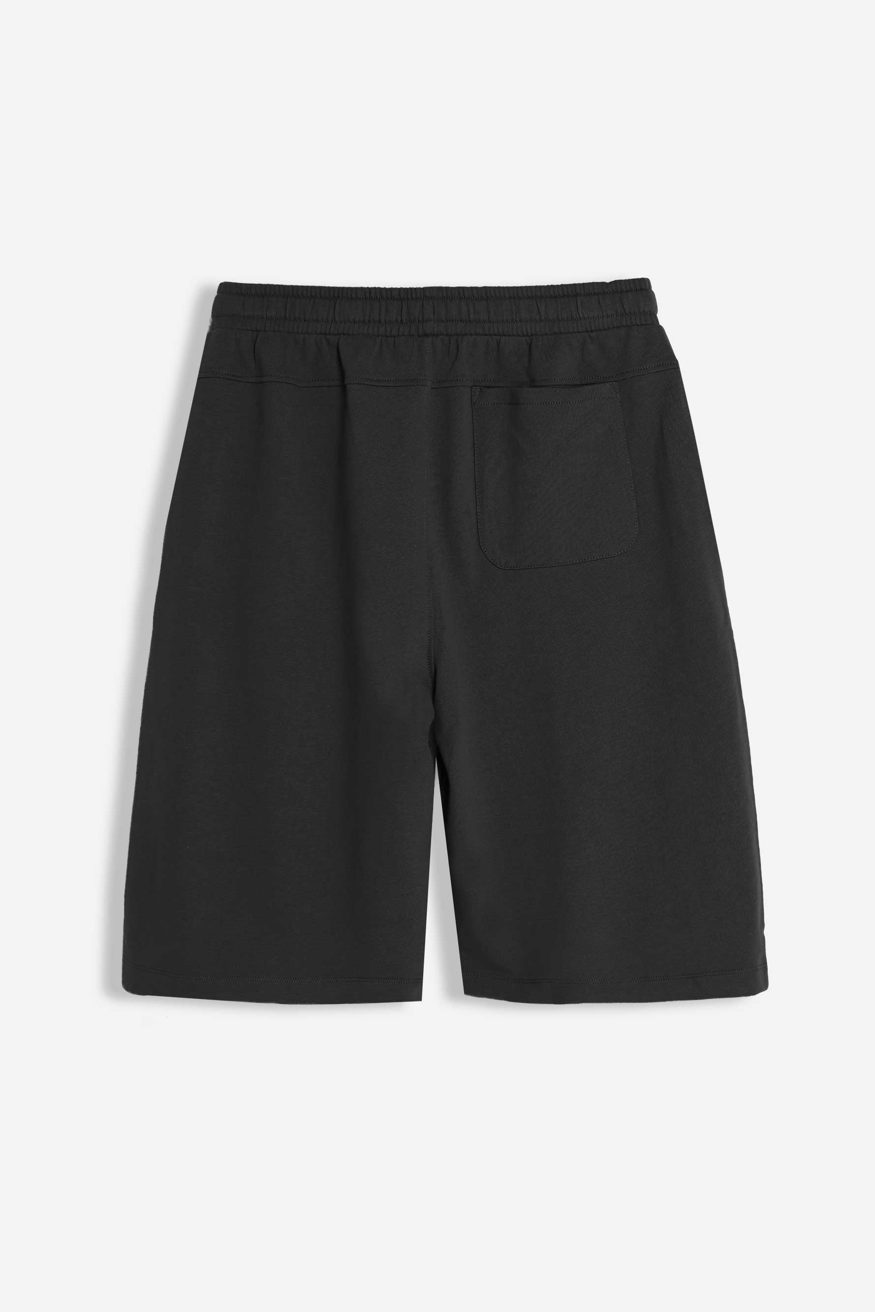 BERMUDA IN FELPA CON COULISSE NERO