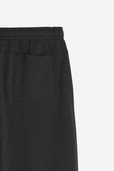 BERMUDA IN FELPA CON COULISSE NERO