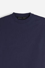 FELPA GIROCOLLO BASIC BLEU
