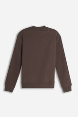 FELPA GIROCOLLO BASIC MARRONE
