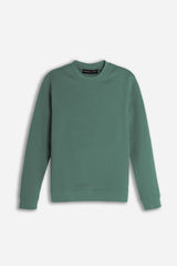 FELPA GIROCOLLO BASIC VERDE BOSCO