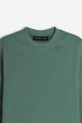 FELPA GIROCOLLO BASIC VERDE BOSCO