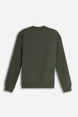 FELPA GIROCOLLO BASIC VERDE MILITARE