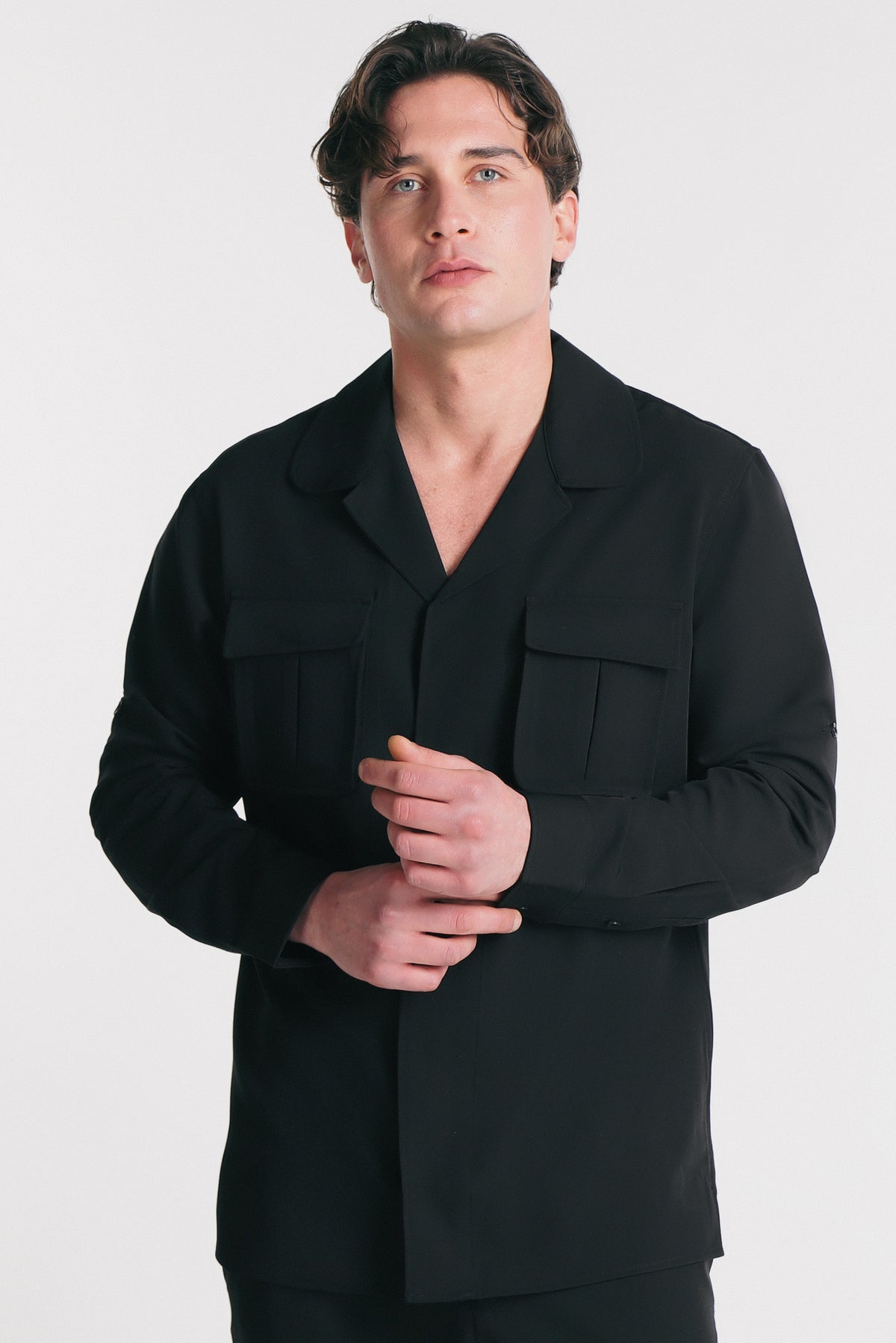 GIUBBOTTO OVERSHIRT NERO