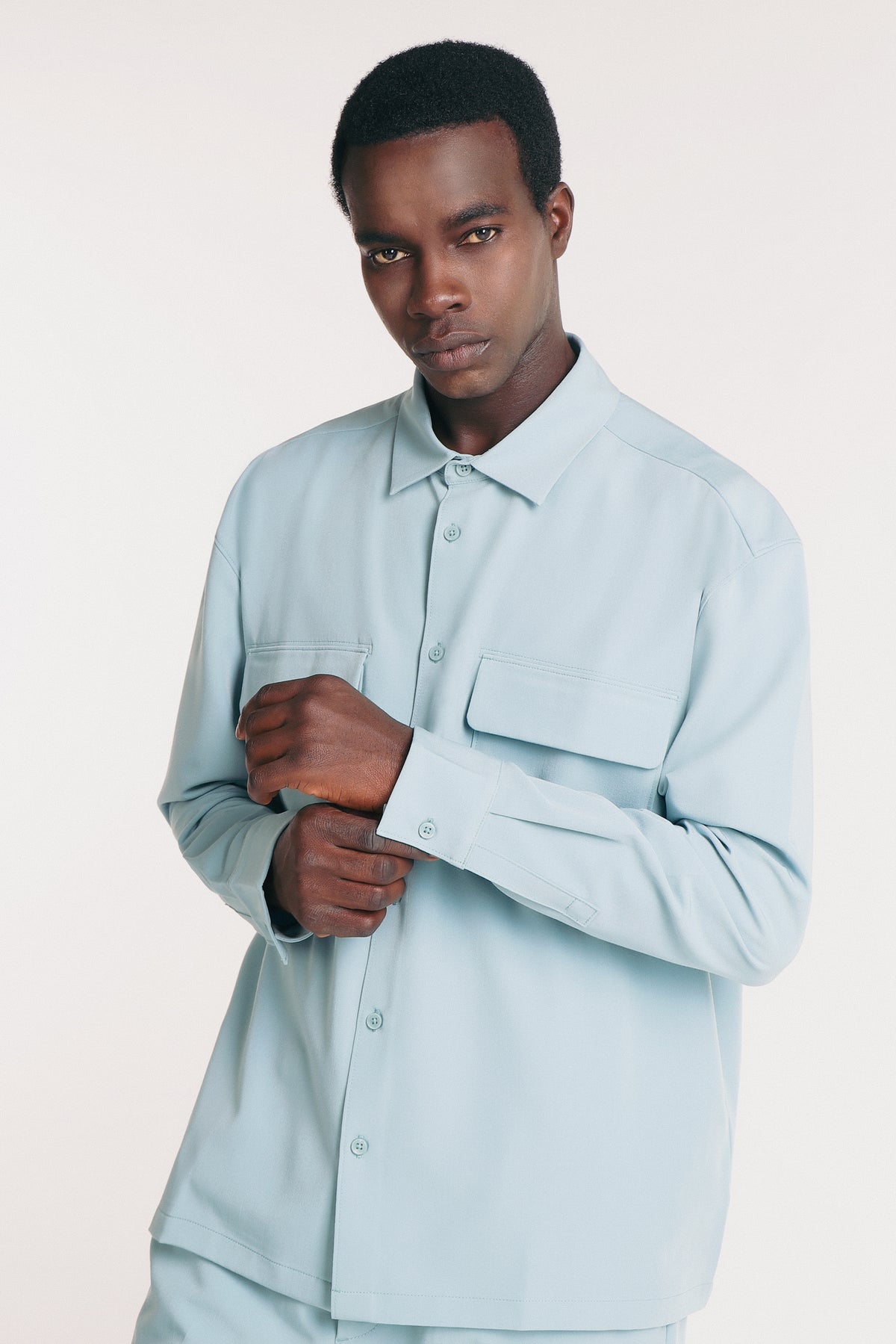 OVERSHIRT IN POLIVISCOSA POLVERE