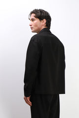 OVERSHIRT TESSUTO MORBIDO NERO