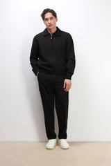 GIUBBOTTO BOMBER COLLO CAMICIA NERO