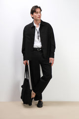 PANTALONE JOGGER MORBIDO NERO