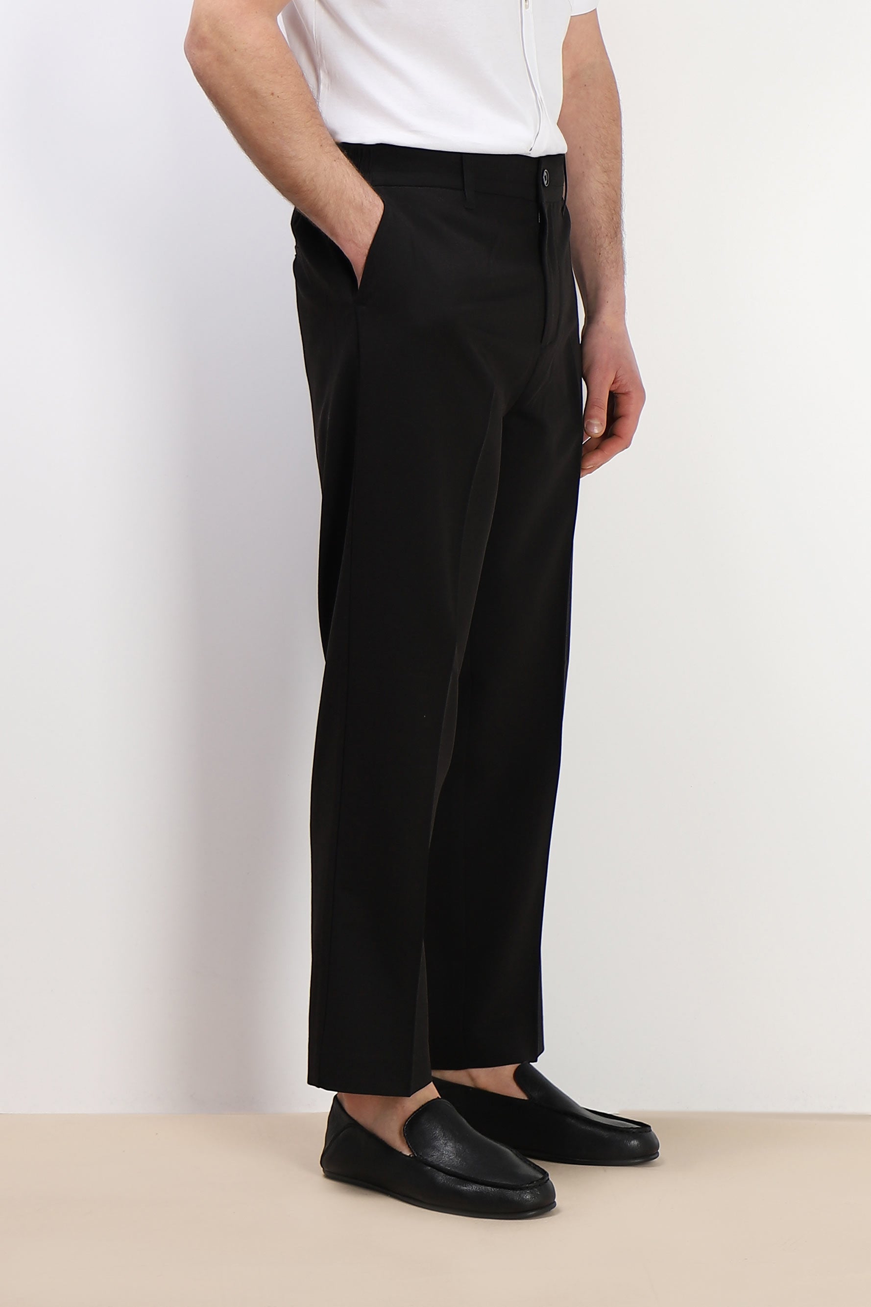 PANTALONE JOGGER MORBIDO NERO