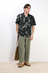 PANTALONE JOGGER  MORBIDO VERDE MILITARE