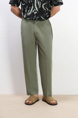 PANTALONE JOGGER  MORBIDO VERDE MILITARE