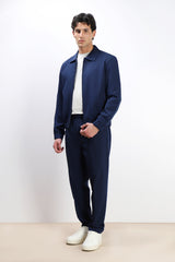 PANTALONE JOGGER MORBIDO CON COULISSE BLEU