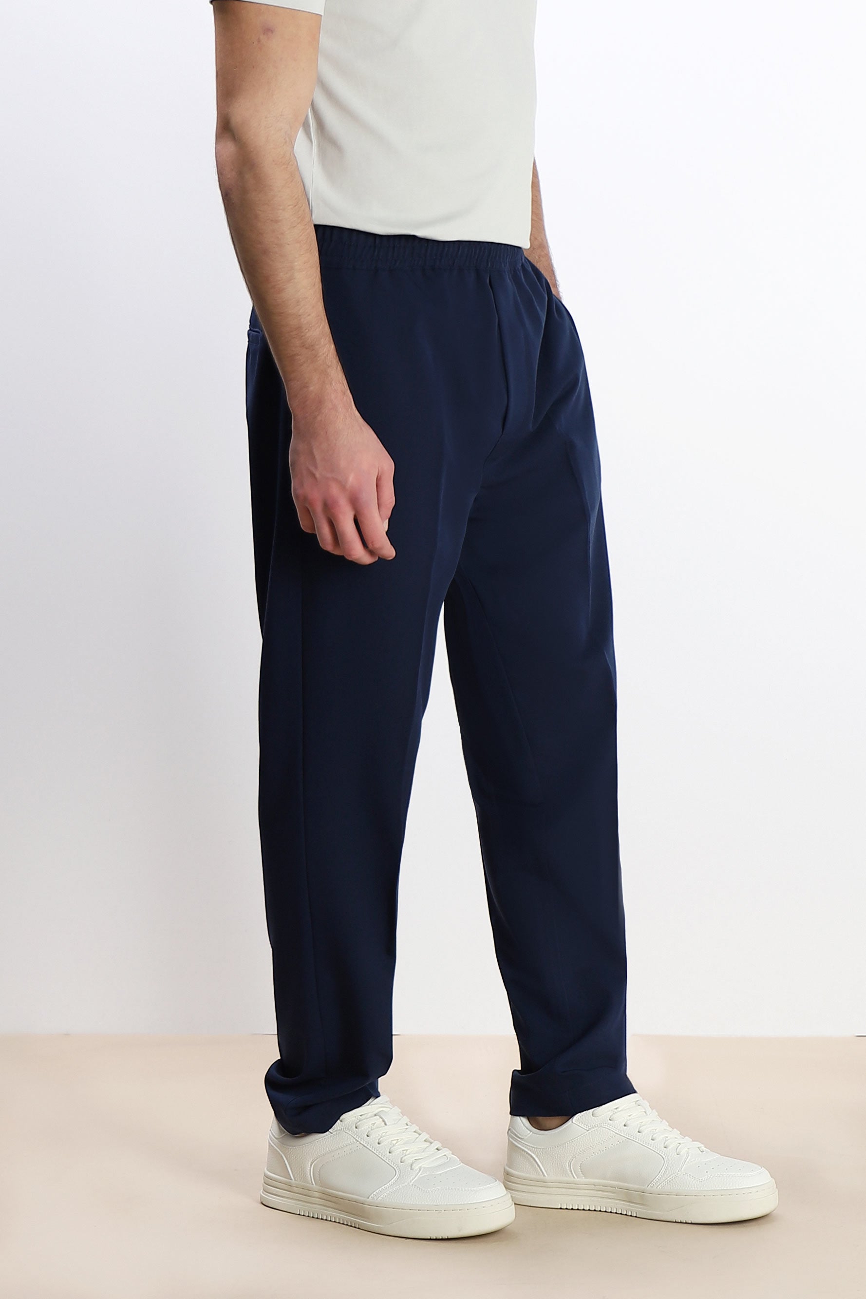PANTALONE JOGGER MORBIDO CON COULISSE BLEU
