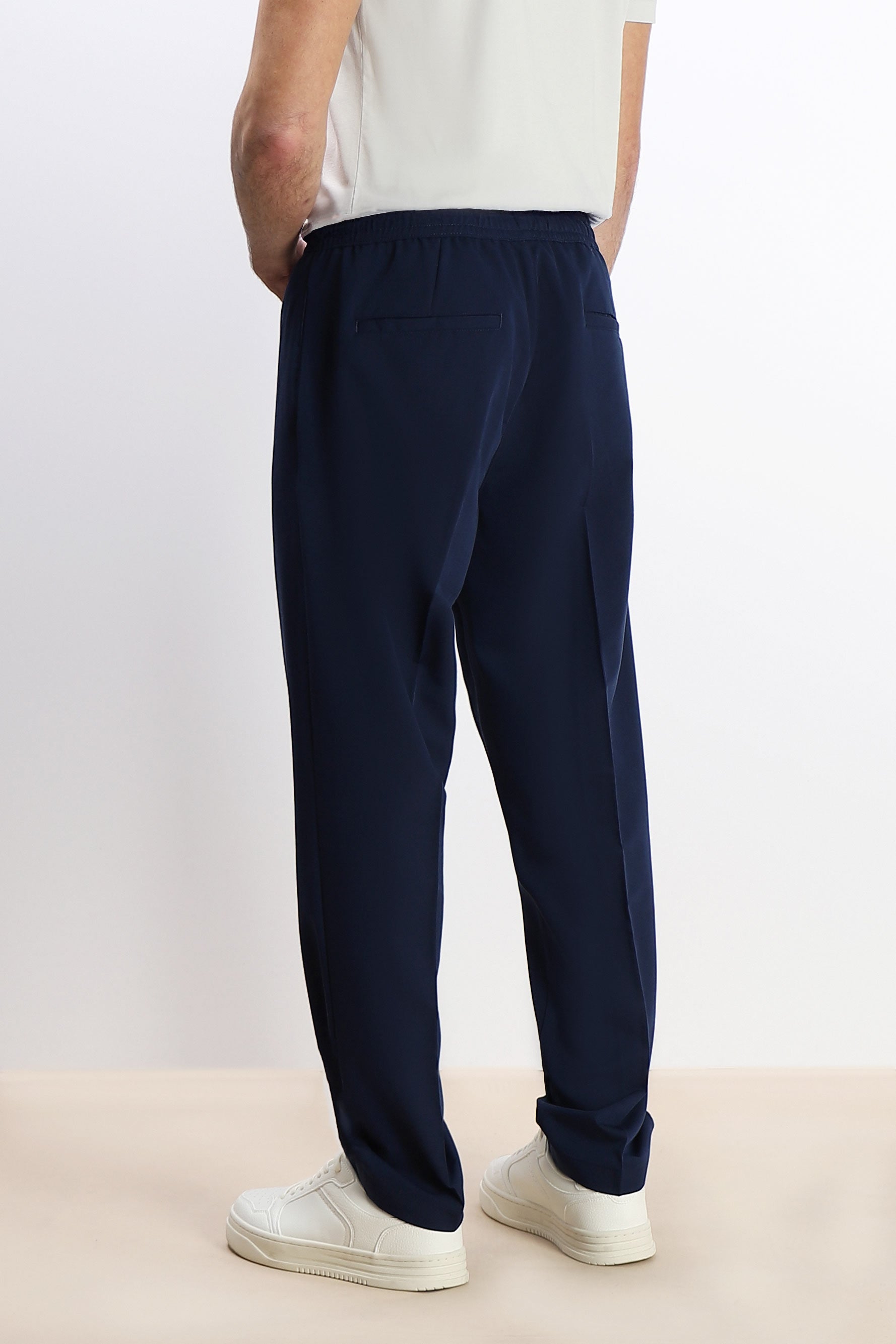 PANTALONE JOGGER MORBIDO CON COULISSE BLEU