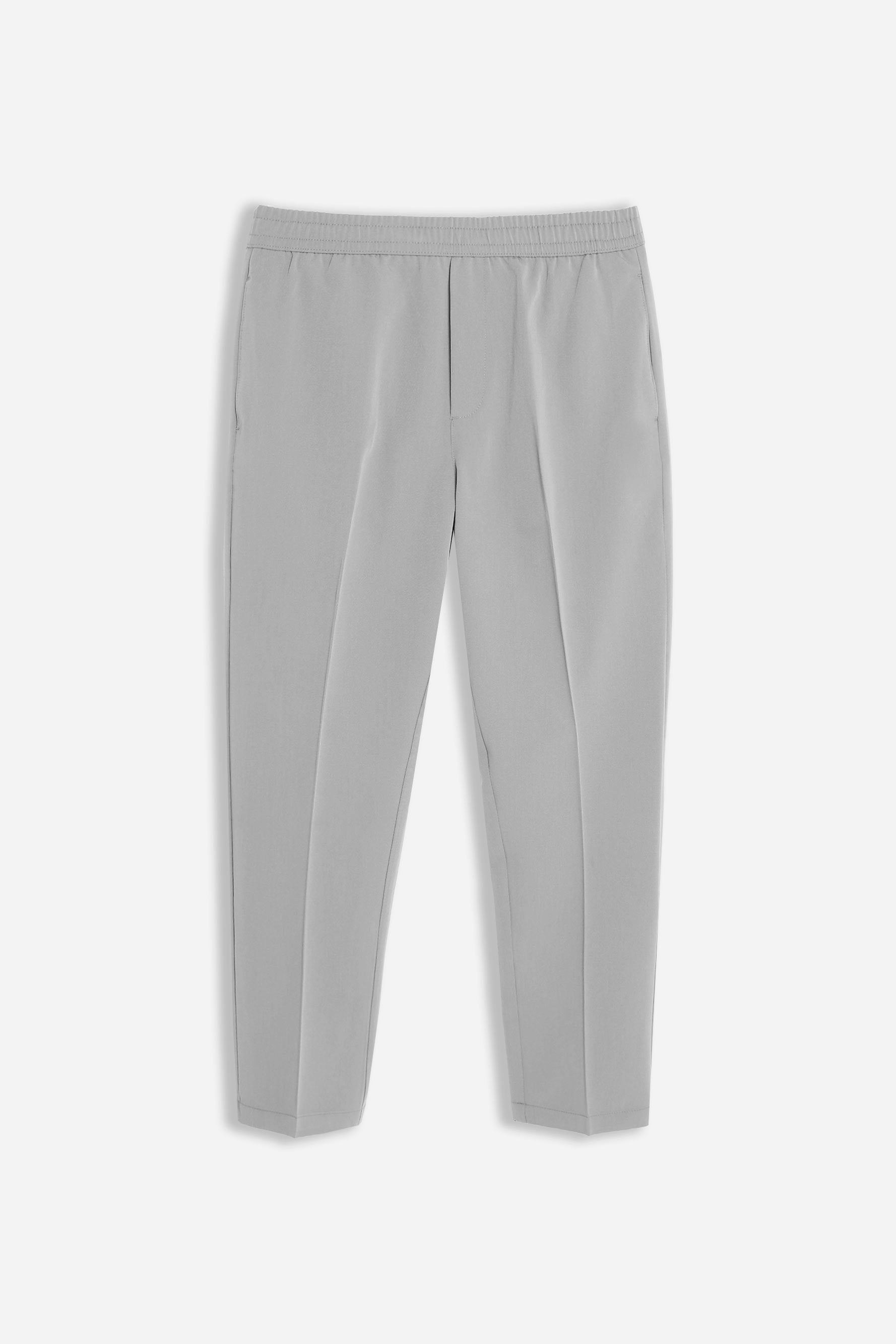 PANTALONE JOGGER MORBIDO CON COULISSE GRIGIO GHIACCIO