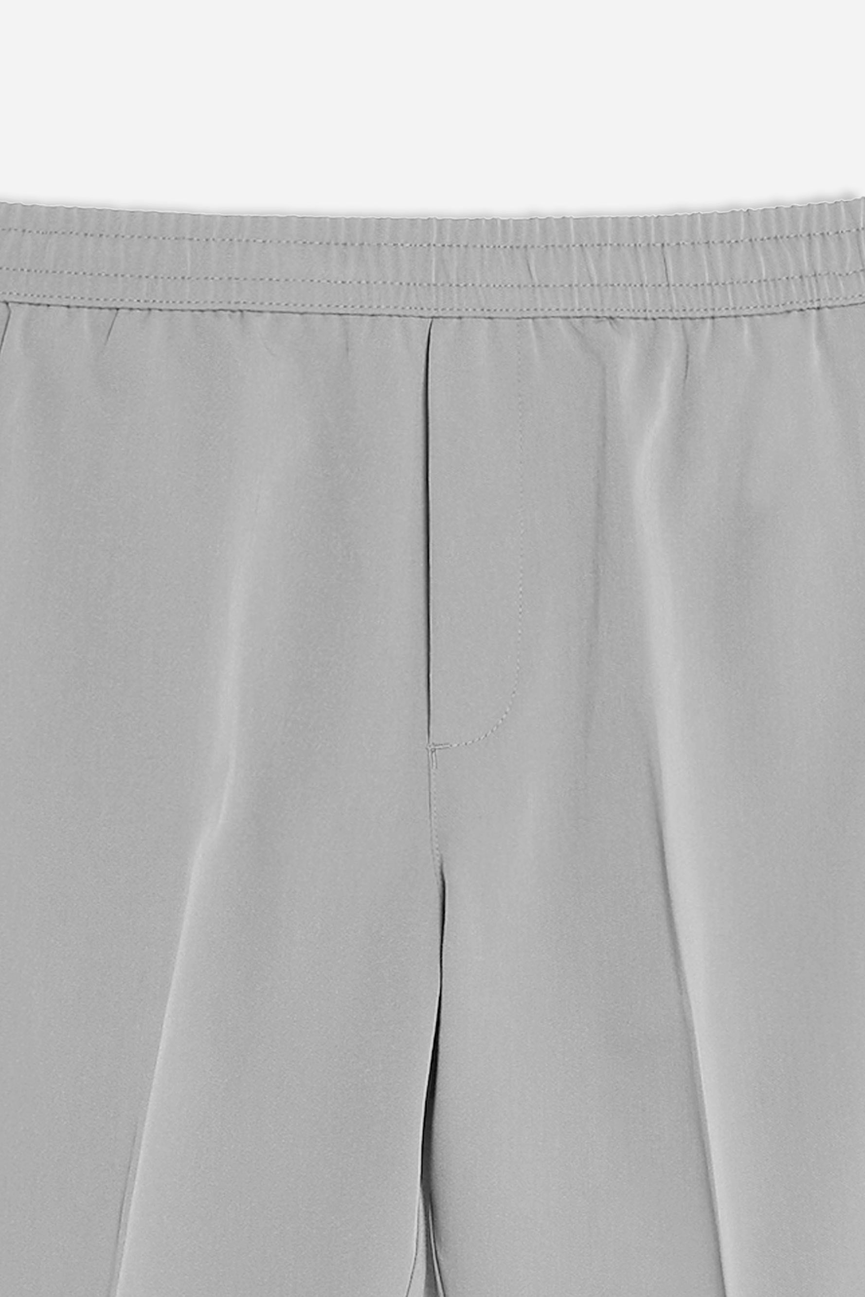 PANTALONE JOGGER MORBIDO CON COULISSE GRIGIO GHIACCIO