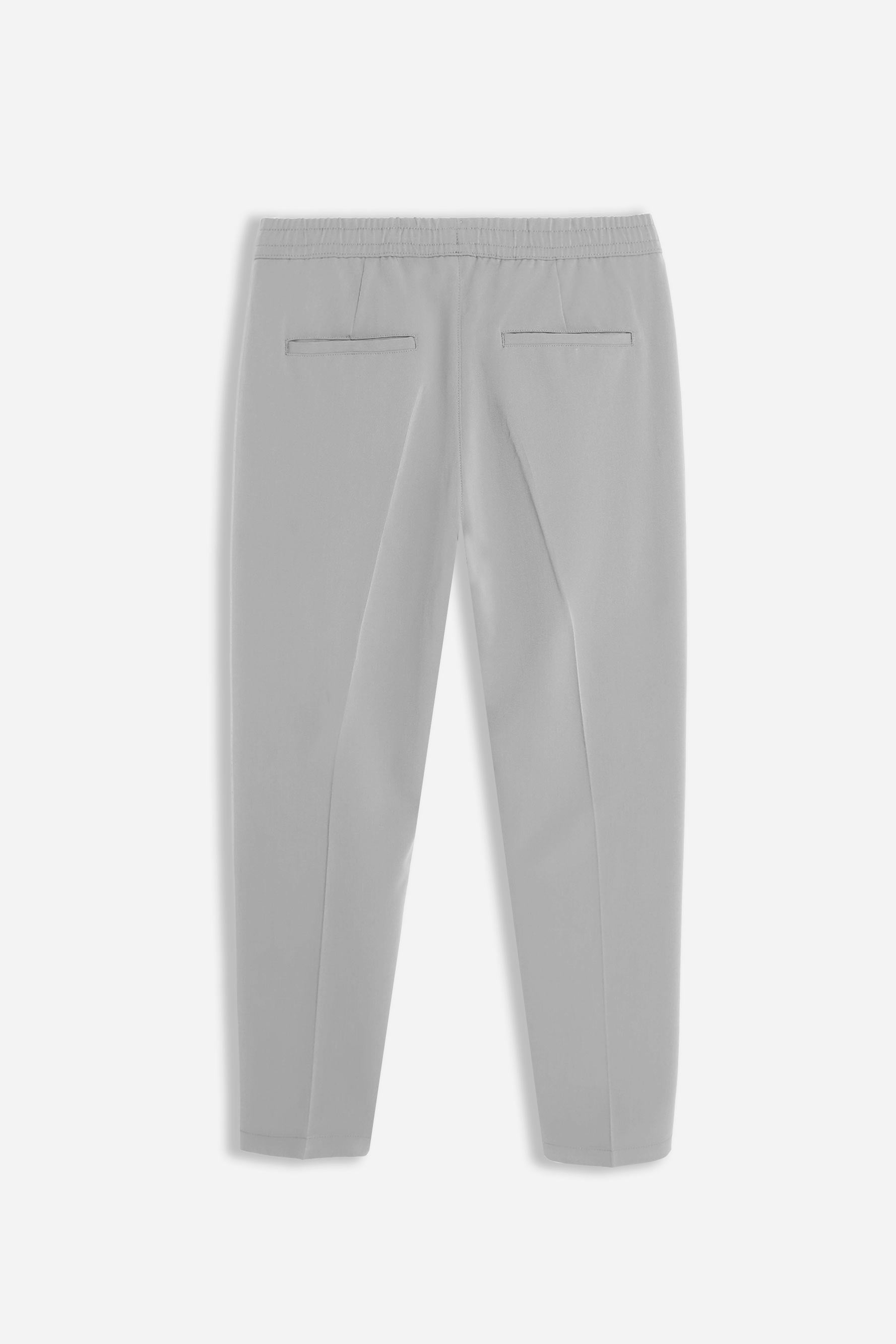 PANTALONE JOGGER MORBIDO CON COULISSE GRIGIO GHIACCIO