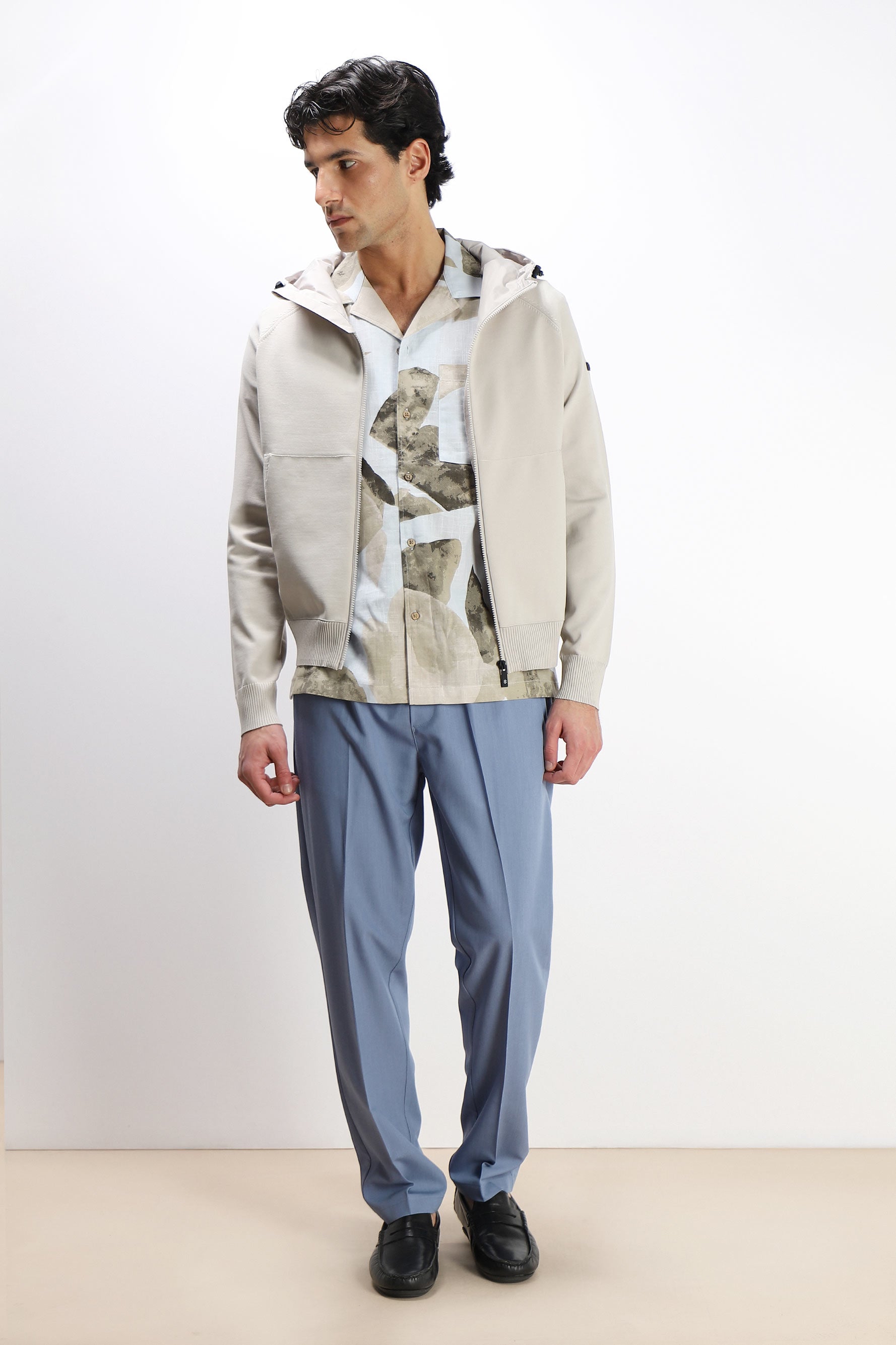 PANTALONE JOGGER MORBIDO CON COULISSE POLVERE