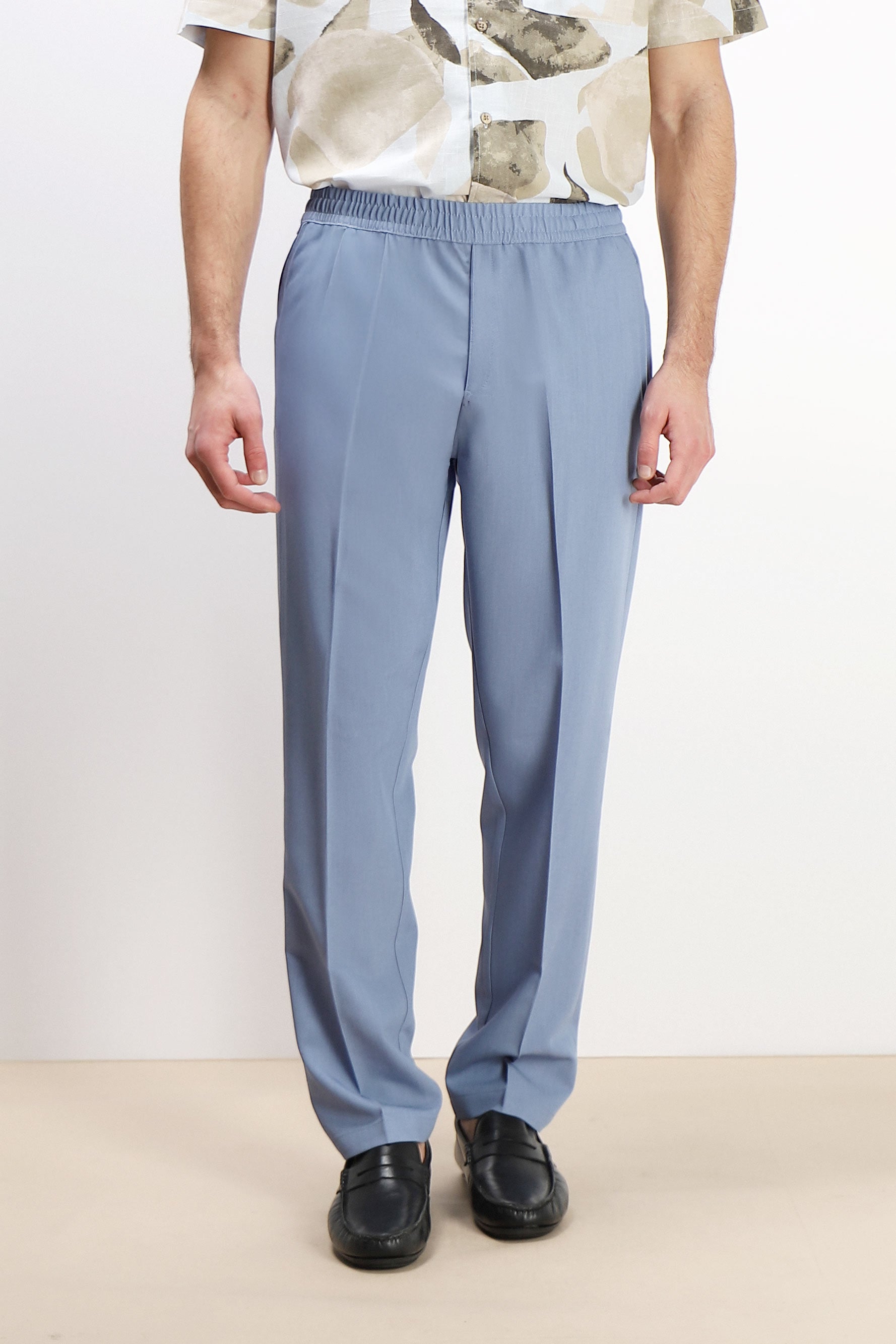 PANTALONE JOGGER MORBIDO CON COULISSE POLVERE