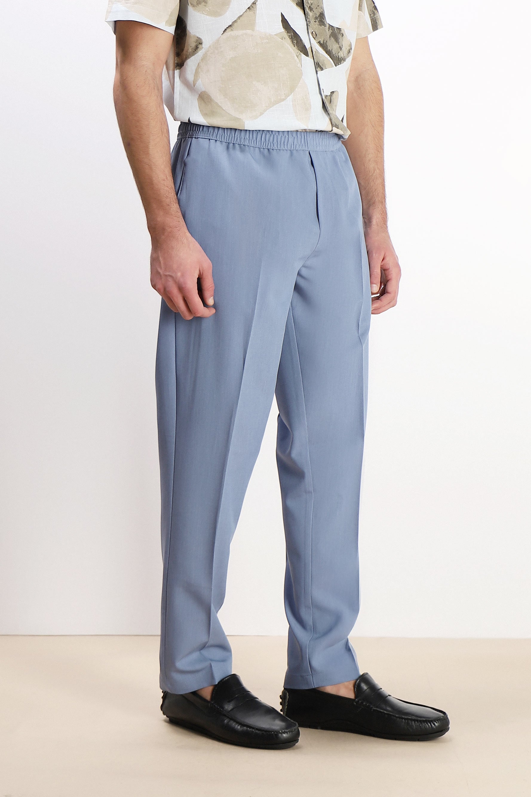 PANTALONE JOGGER MORBIDO CON COULISSE POLVERE