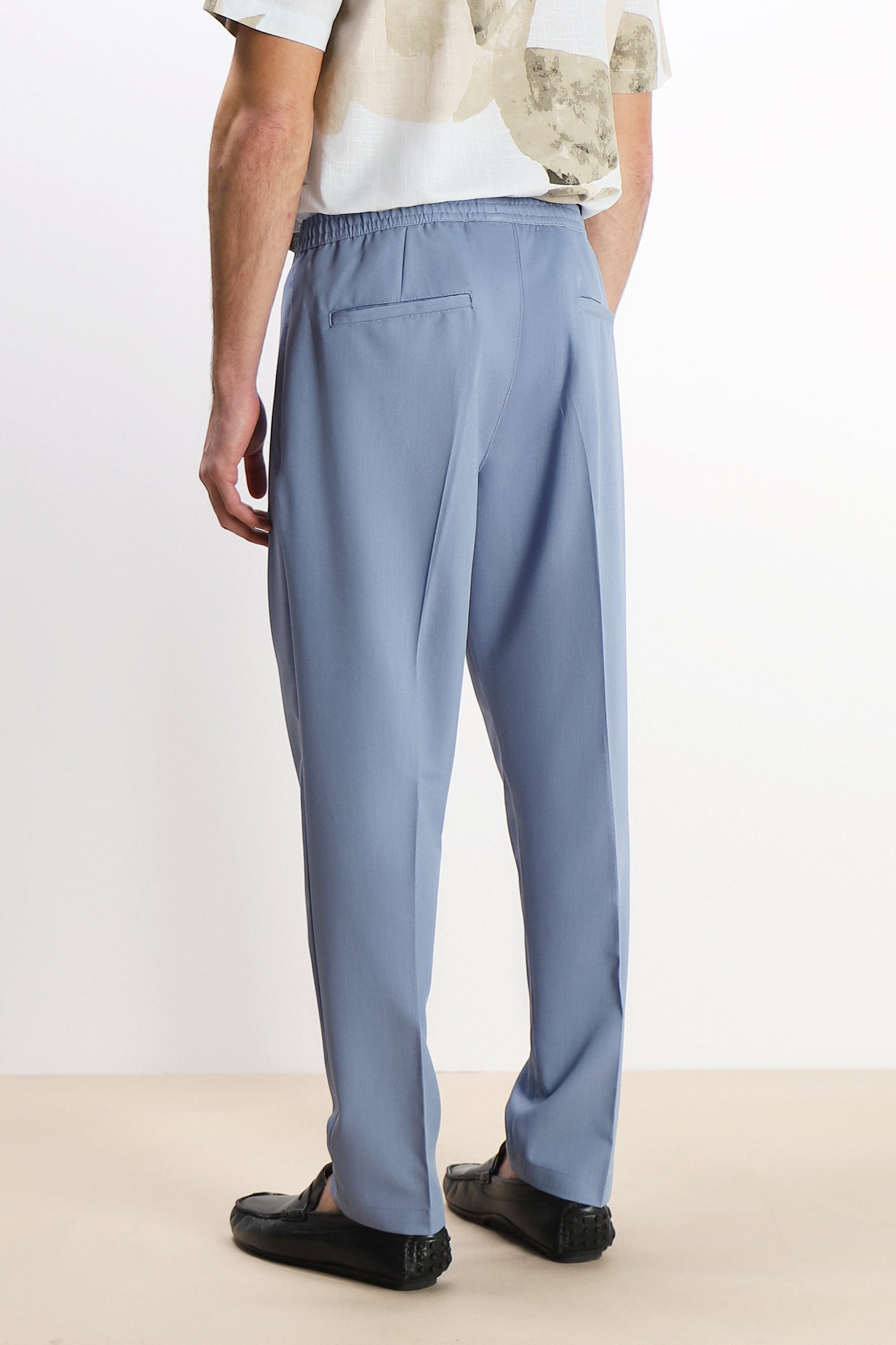 PANTALONE JOGGER MORBIDO CON COULISSE POLVERE