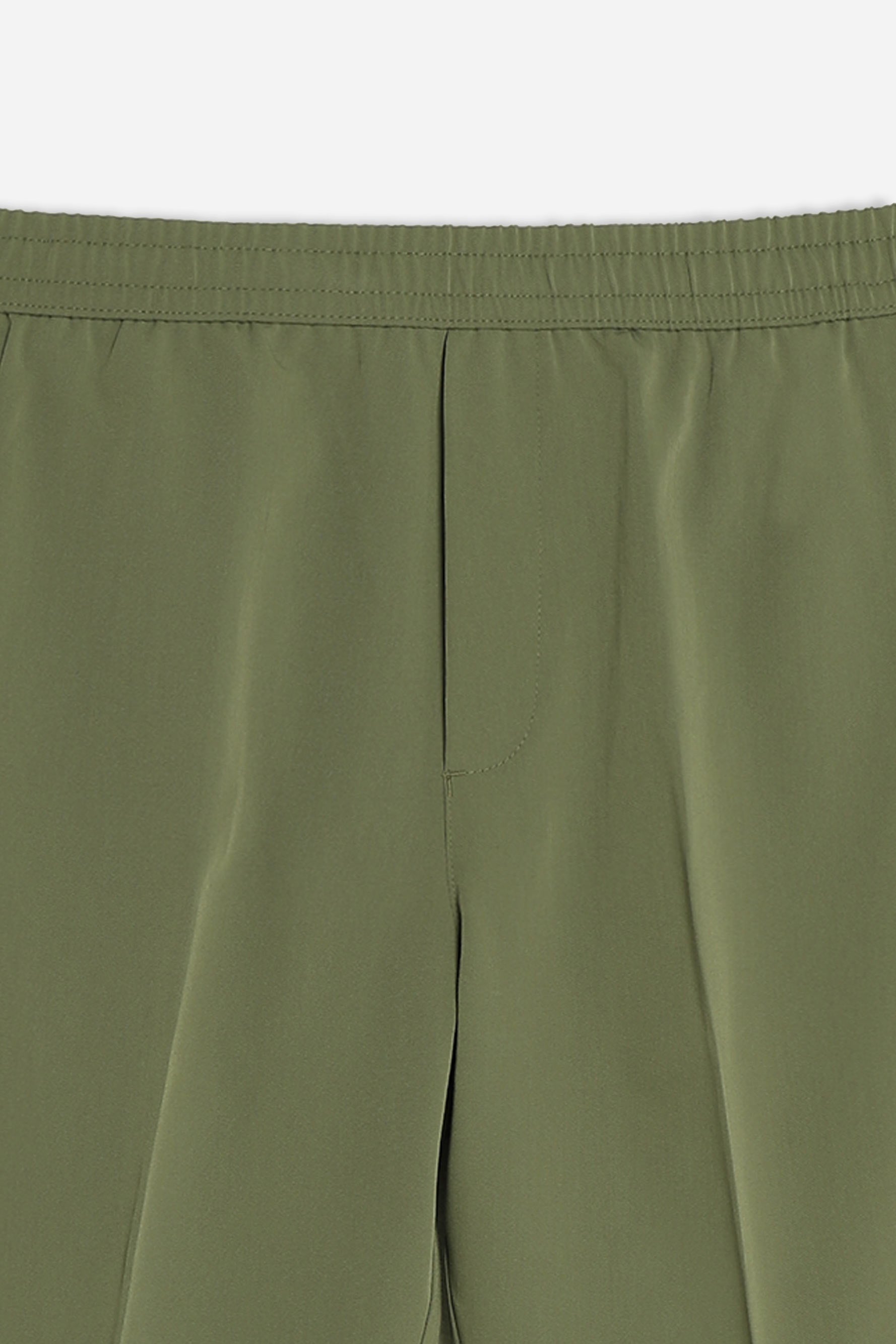 PANTALONE JOGGER MORBIDO CON COULISSE VERDE MILITARE