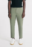 PANTALONI STRETCH CON TASCONE VERDE MILITARE - Sonnybono